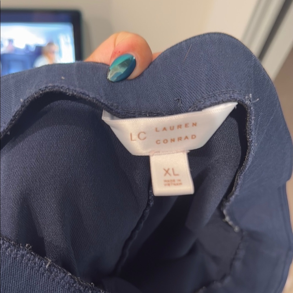 LC Lauren Conrad Blue Ankle Cropped Pants - Picture 5 of 5